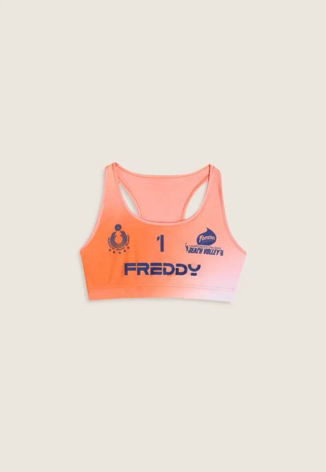 Freddy Beach Volley Gold 2025 Top Damen Orange Nr.1 atmungsaktiv