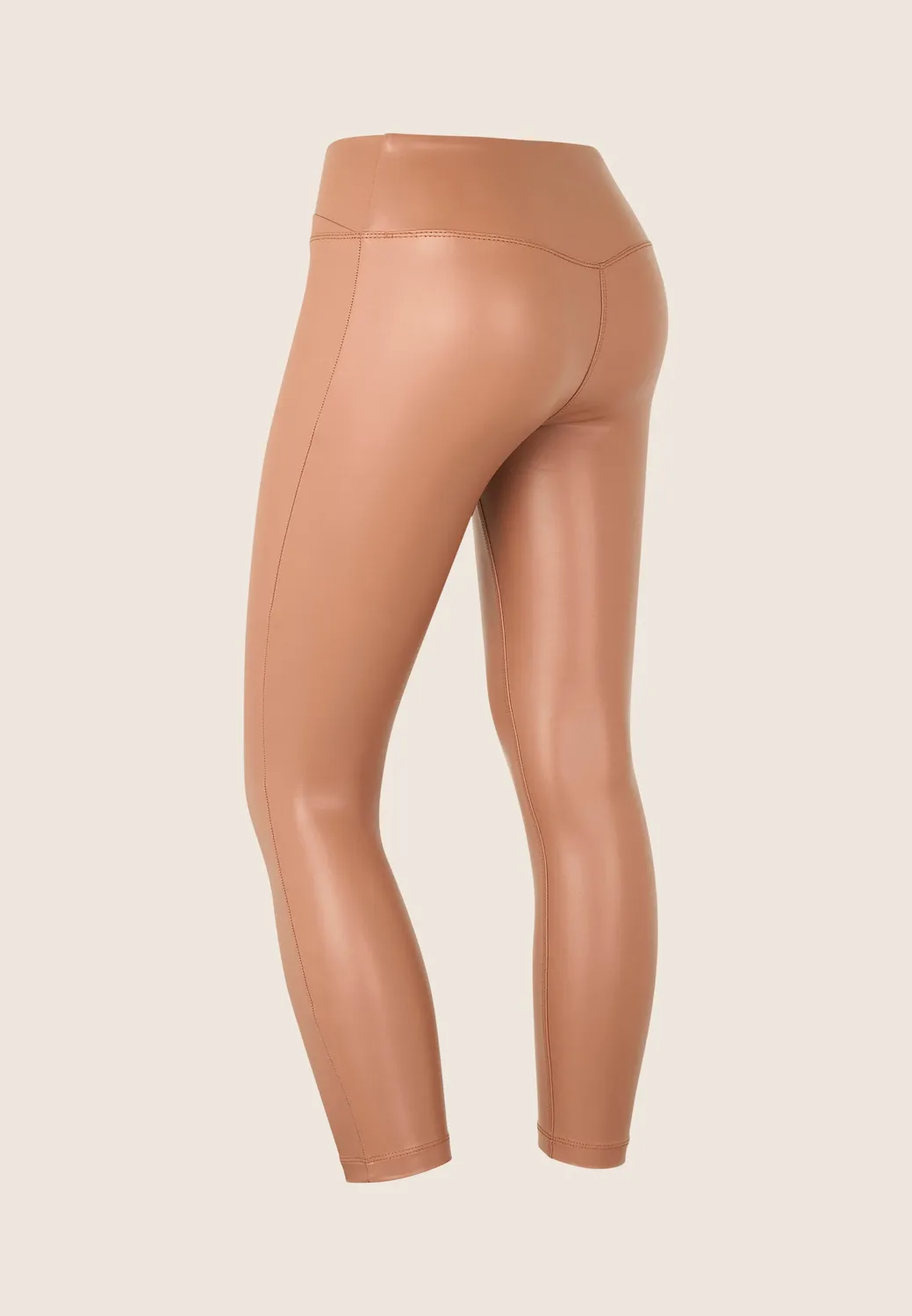 Freddy 7/8 Incrocio Leggings Forged Iron Vinyl-Look