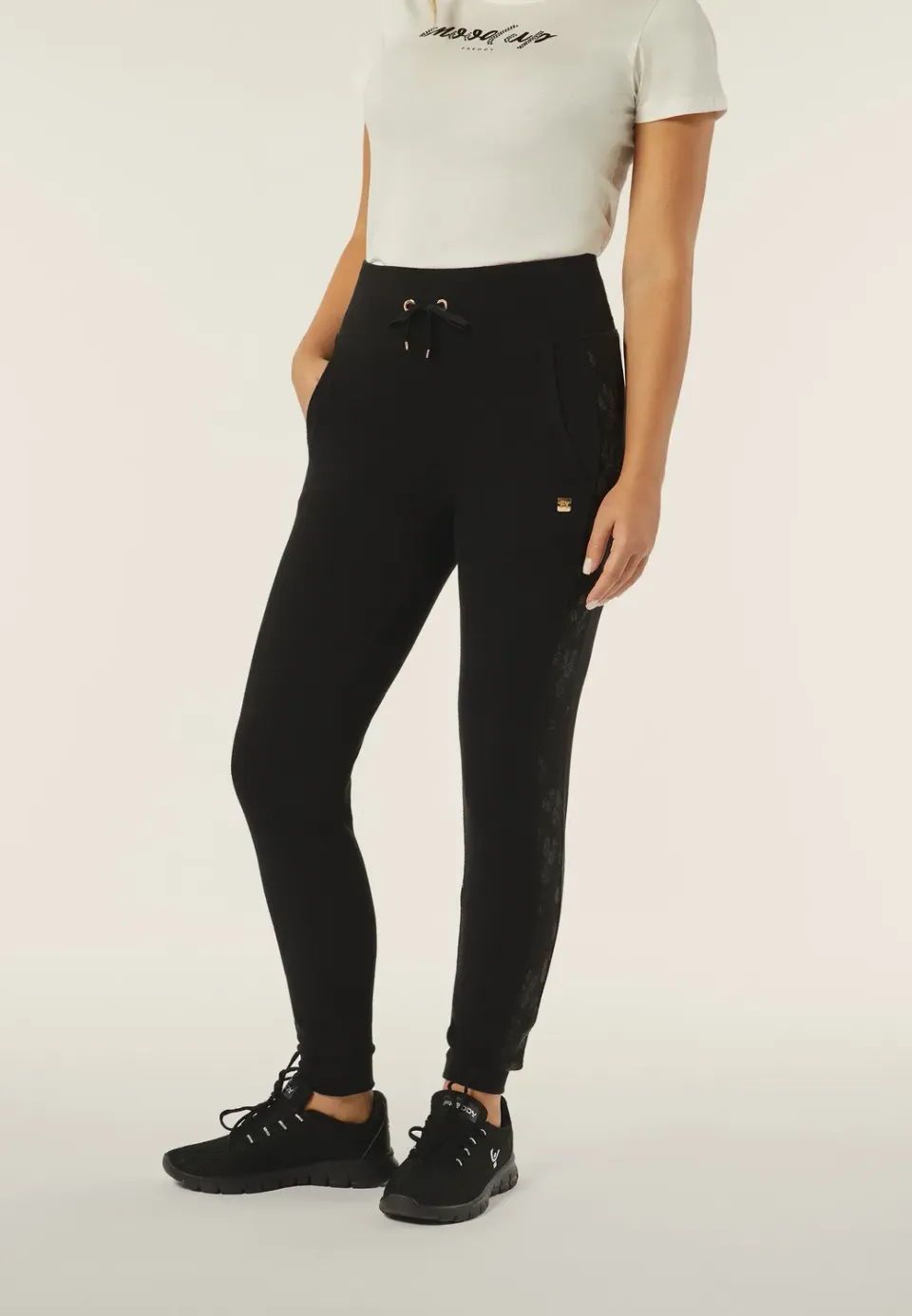 Freddy Damen Jogginghose Tricot Animalier Fawn