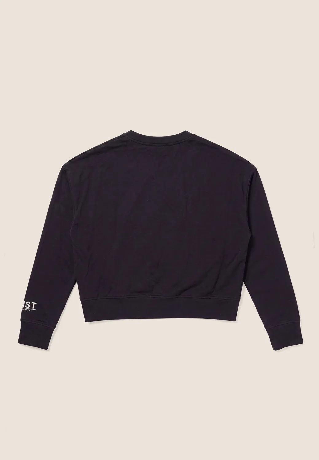 Freddy Cropped V-Ausschnitt Sweatshirt Damen schwarz Maxi-Print