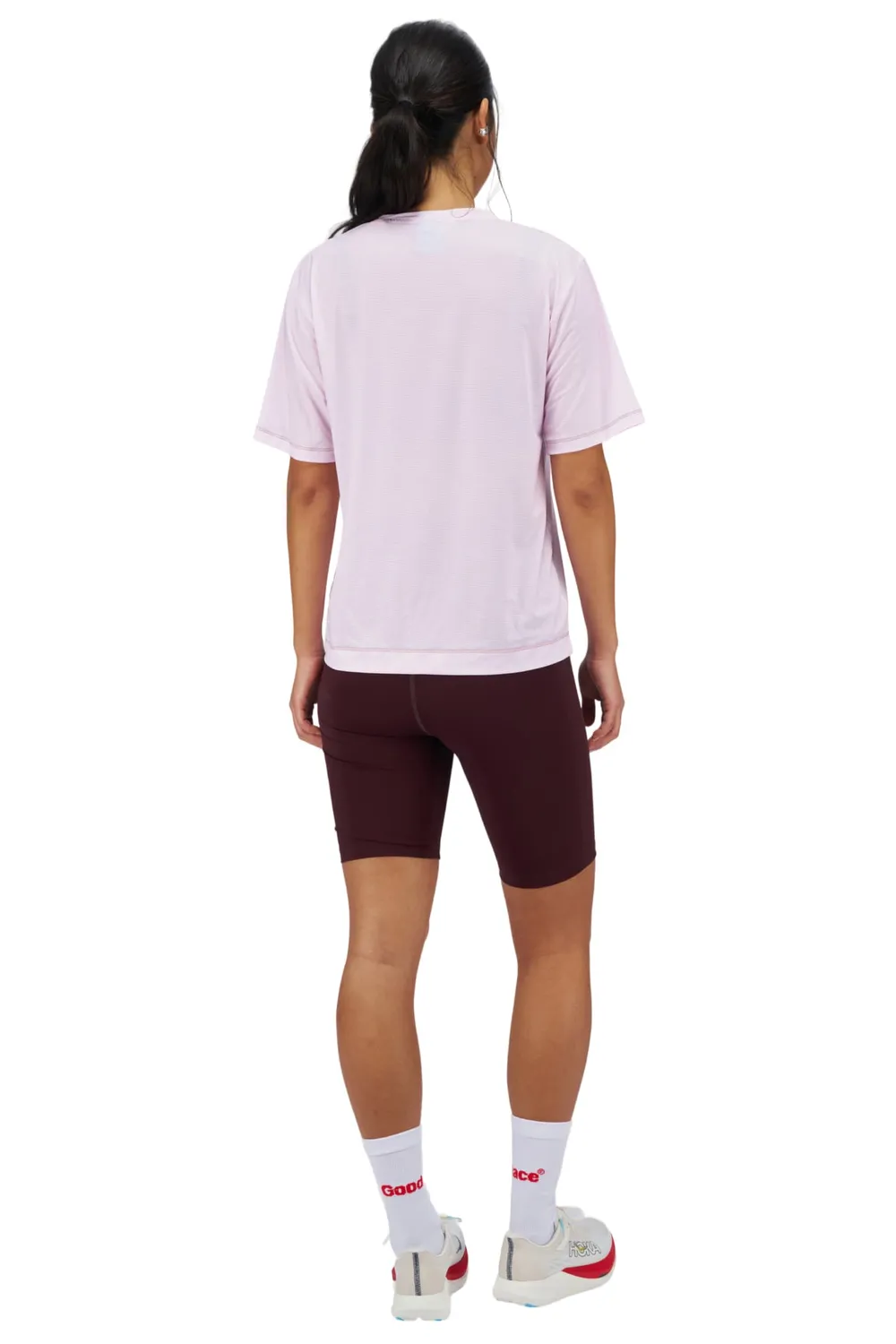 UNNA Wavy Tee Laufshirt Damen Oxford Pink leicht