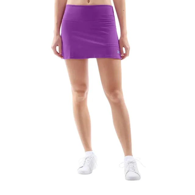 Sportkind Basic Skort Tennisrock Violett Gr. 164 blickdicht