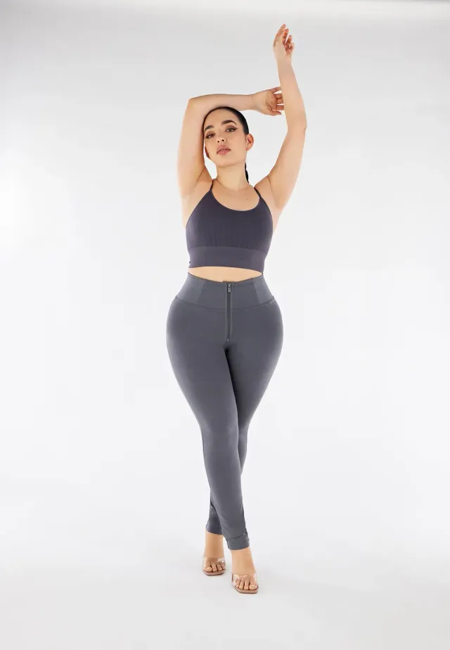 Freddy WR.UP Clessidra Push-up Hose Grau High Waist