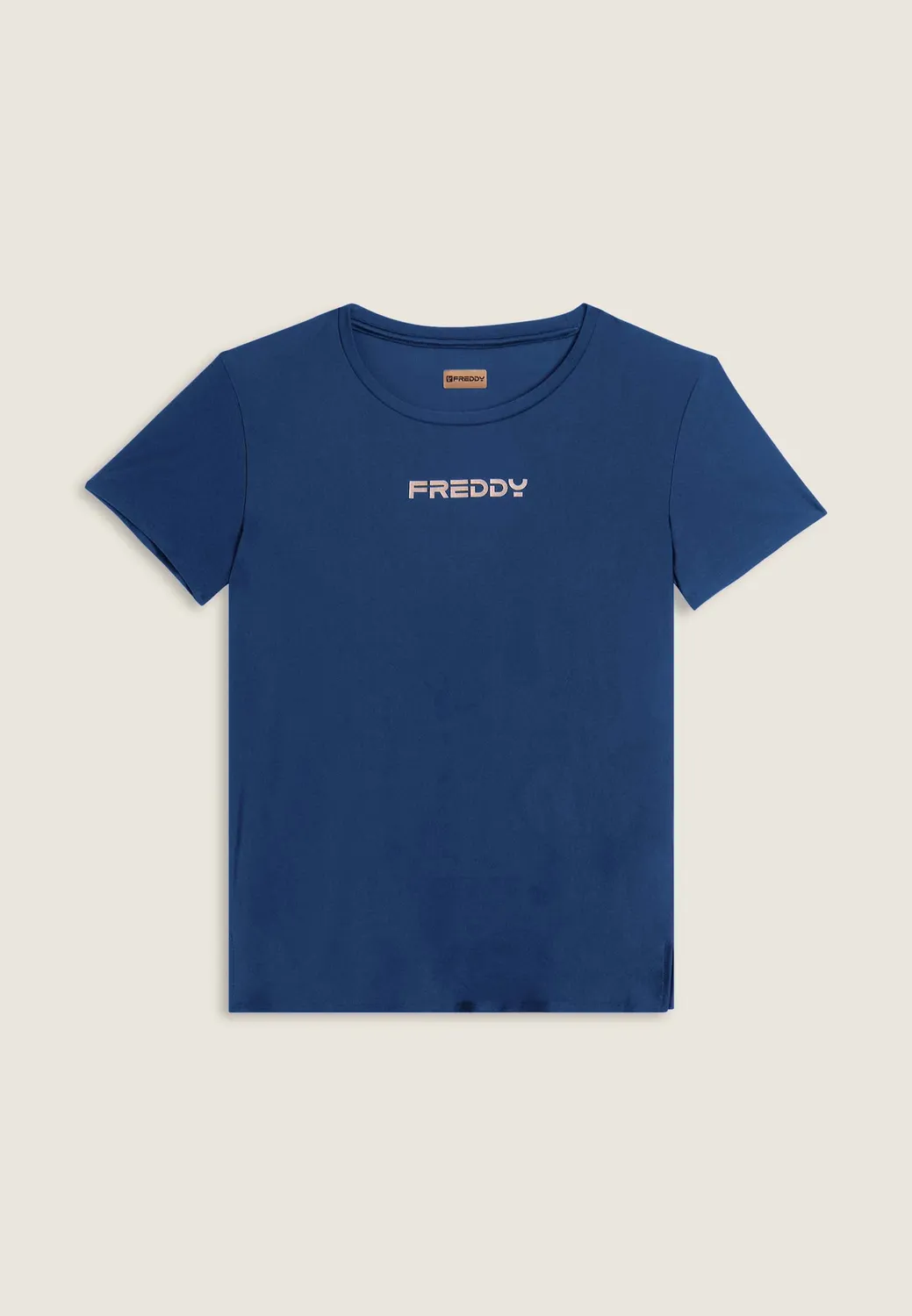 Freddy T-Shirt Regular Navy Peony Seitenschlitz