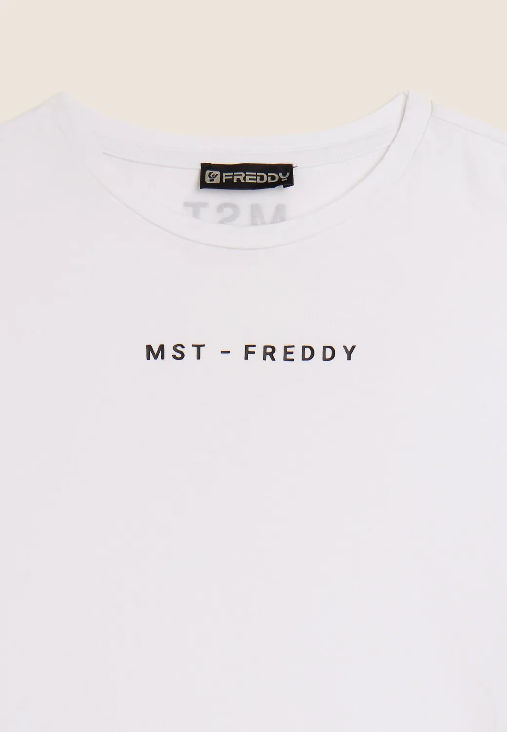 Freddy MST Cropped T-Shirt Baumwolle schwarz