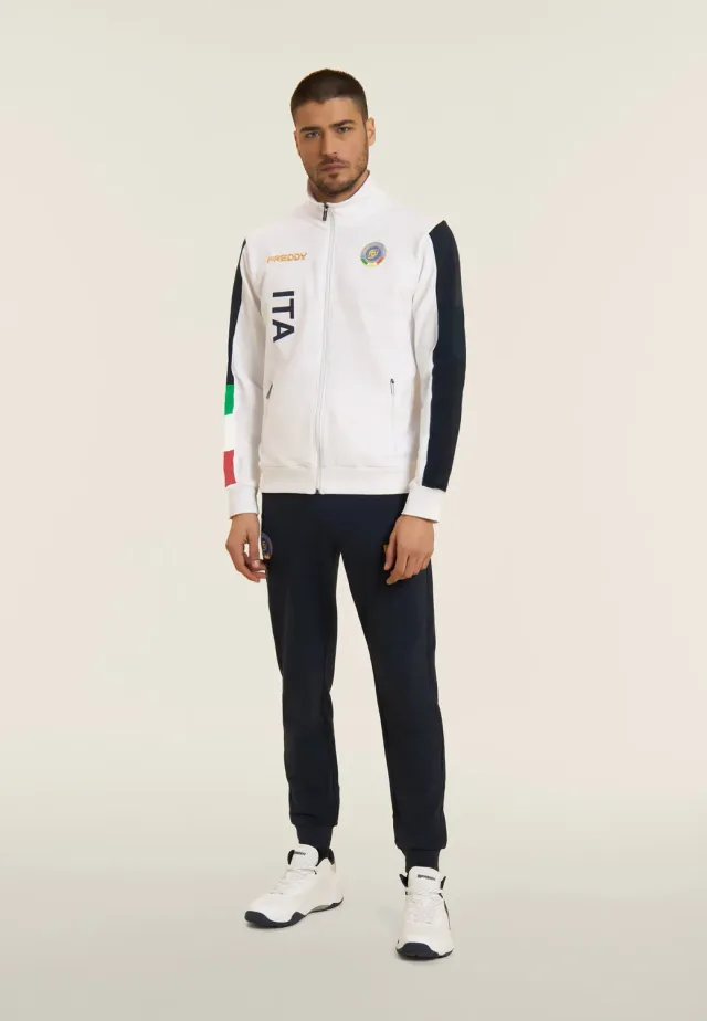 Freddy FGI Trainingsanzug Weiss Blau bicolor