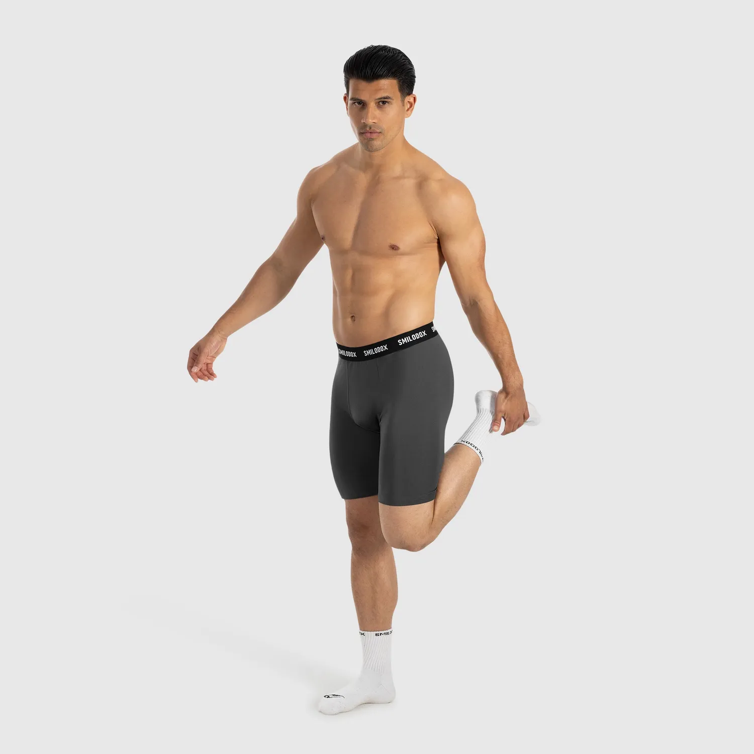 Smilodox Zeyn Laufshorts Herren Schwarz eng