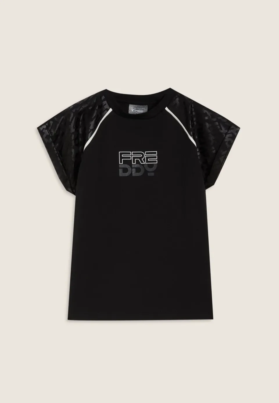 Freddy T-Shirt Mädchen Ametista Glanzprint Raglan