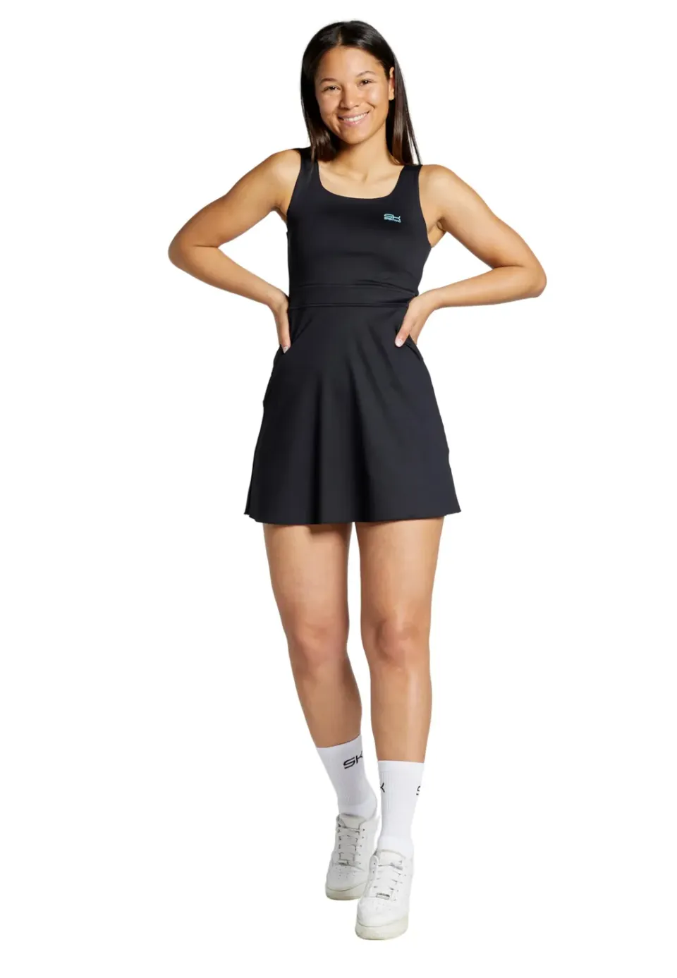 SPORTKIND Advantage Tenniskleid ärmellos UV-Schutz 50+