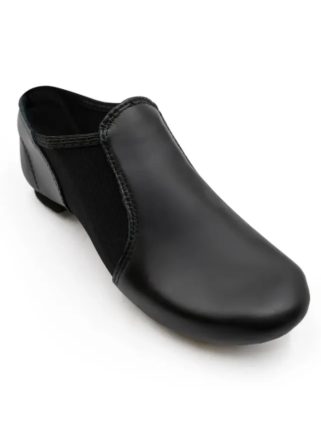 Capezio E-Series EJ2 Jazzschuh Schwarz Slip-On Leder