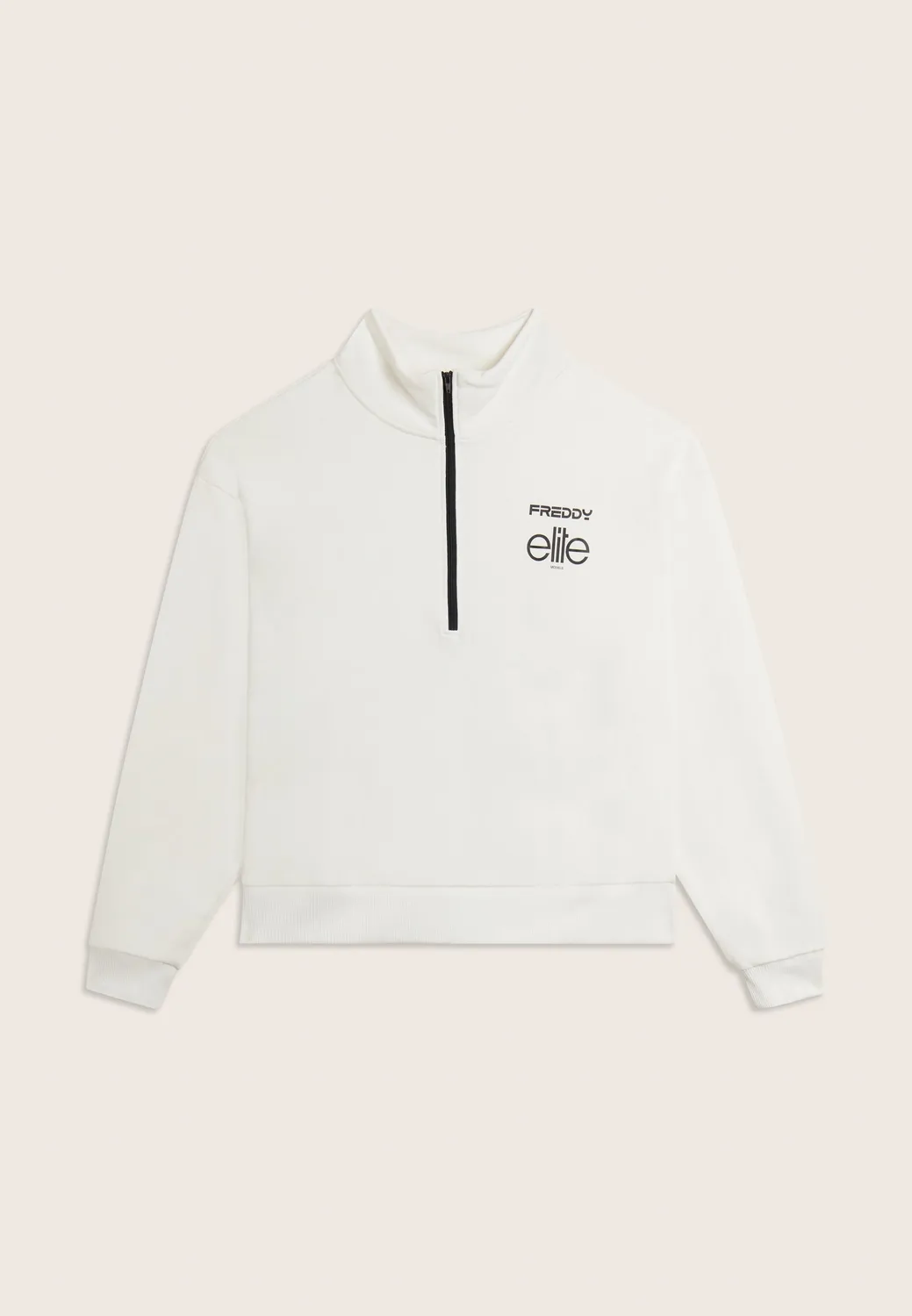 Freddy Elite Comfort Sweatshirt Damen Half-Zip Grau