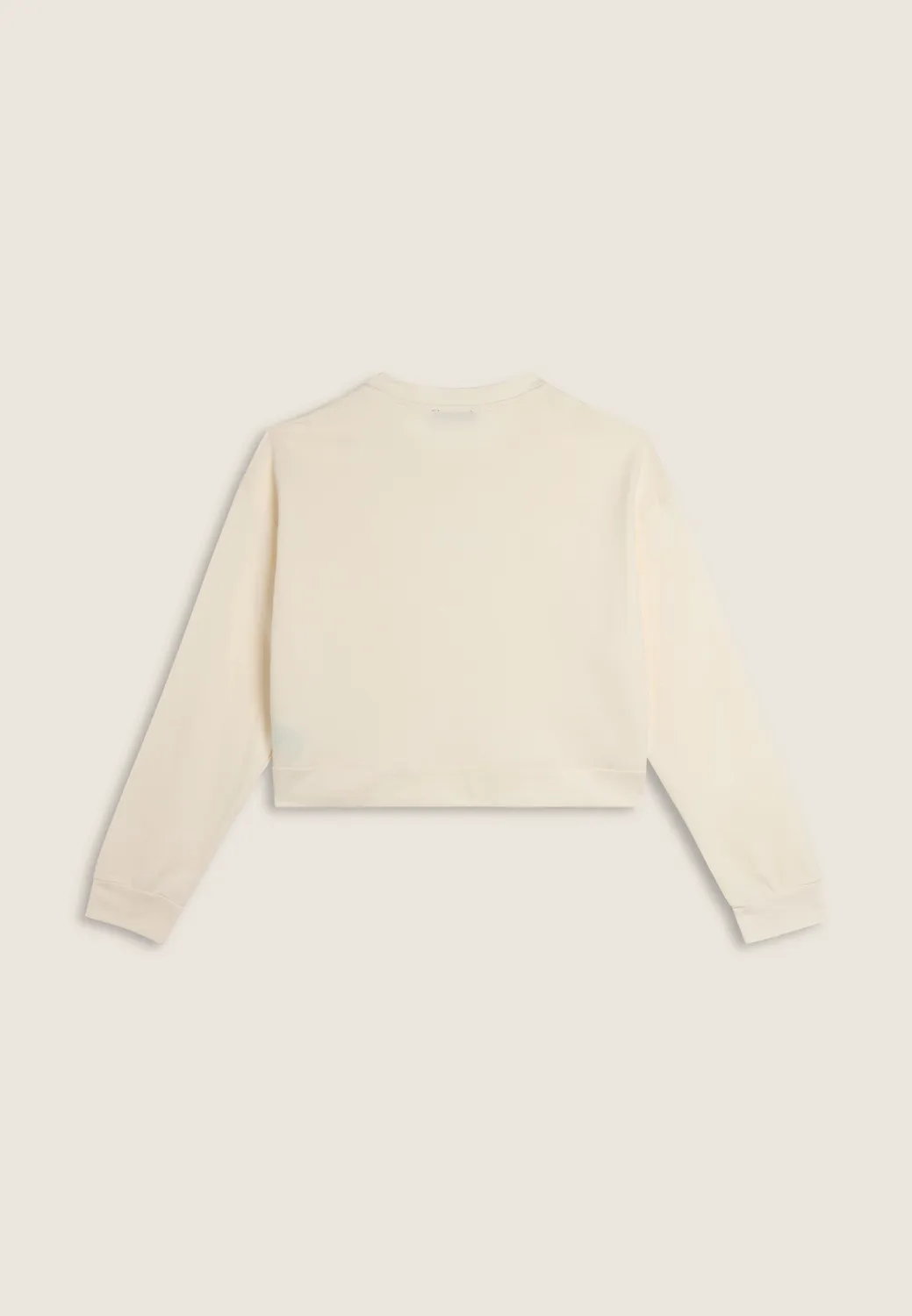 Freddy Cropped Sweatshirt Coconut Milk French Terry