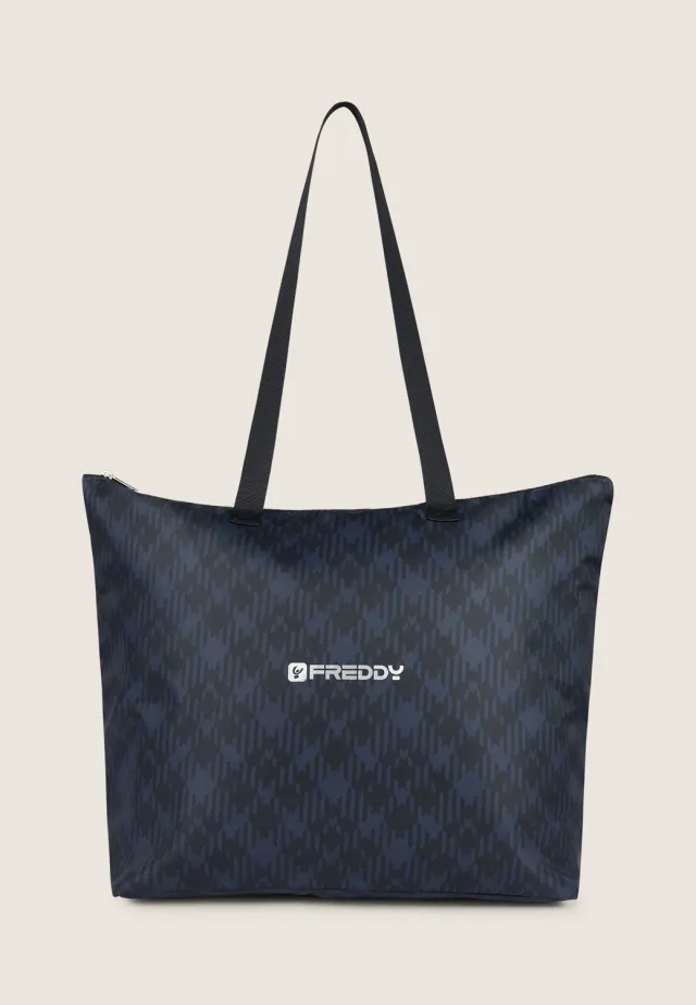 Freddy Shopper Tartan Phantom Check Polyester mit Reissverschluss