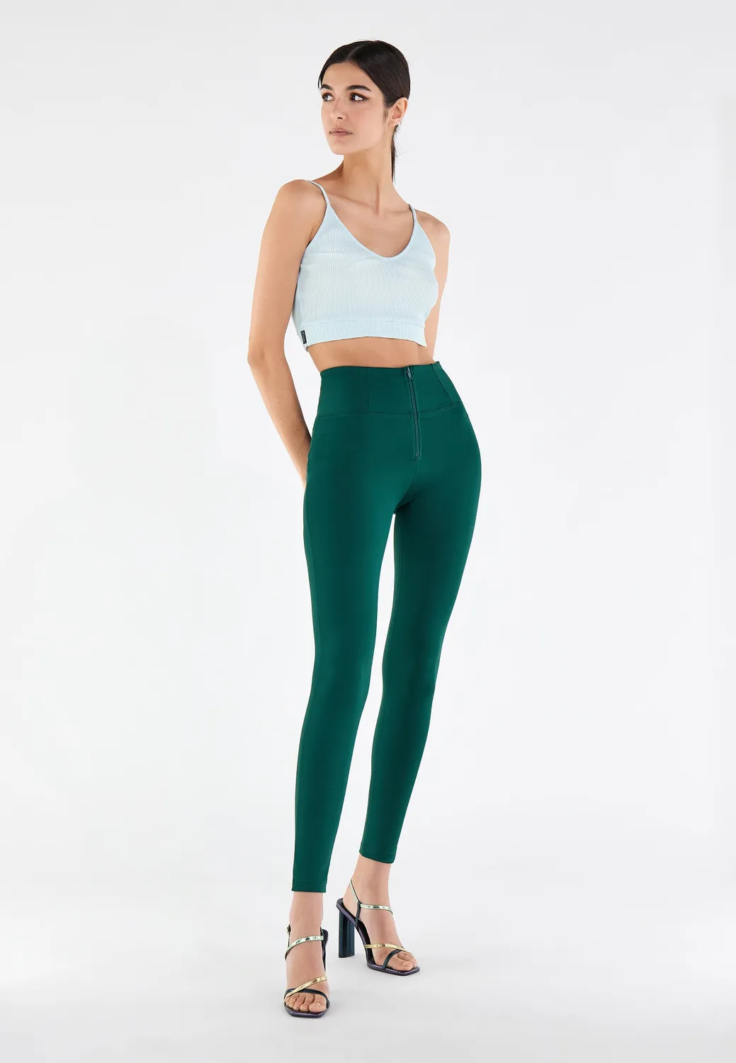 Freddy WR.UP High-Waist Push-up-Hose Schwarz Atmungsaktiv