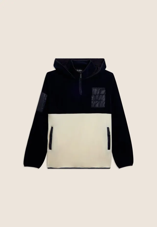 Freddy Half-Zip Sweatshirt Colorblock Naval Academy Ripstop