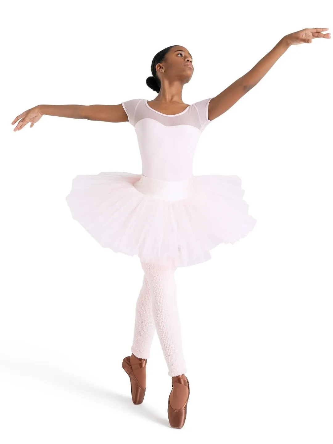 Capezio Studio Collection SE1039C Balletttrikot Schwarz Kurzarm Mesh