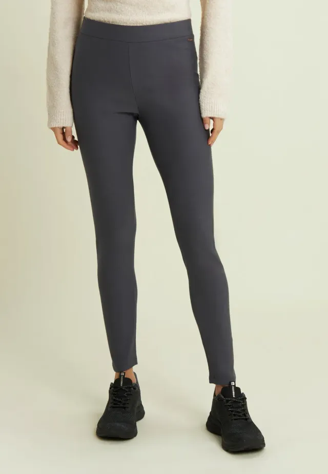 Freddy Sweat-Leggings schwarz angeraut slim