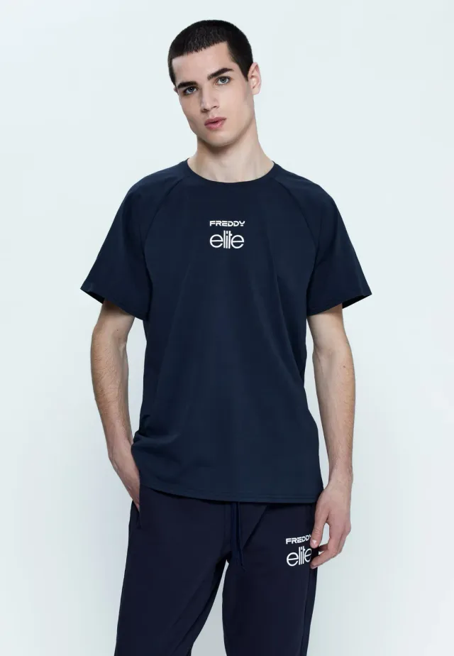 Freddy Elite Raglan T-Shirt Herren Dark Sapphire Baumwolle