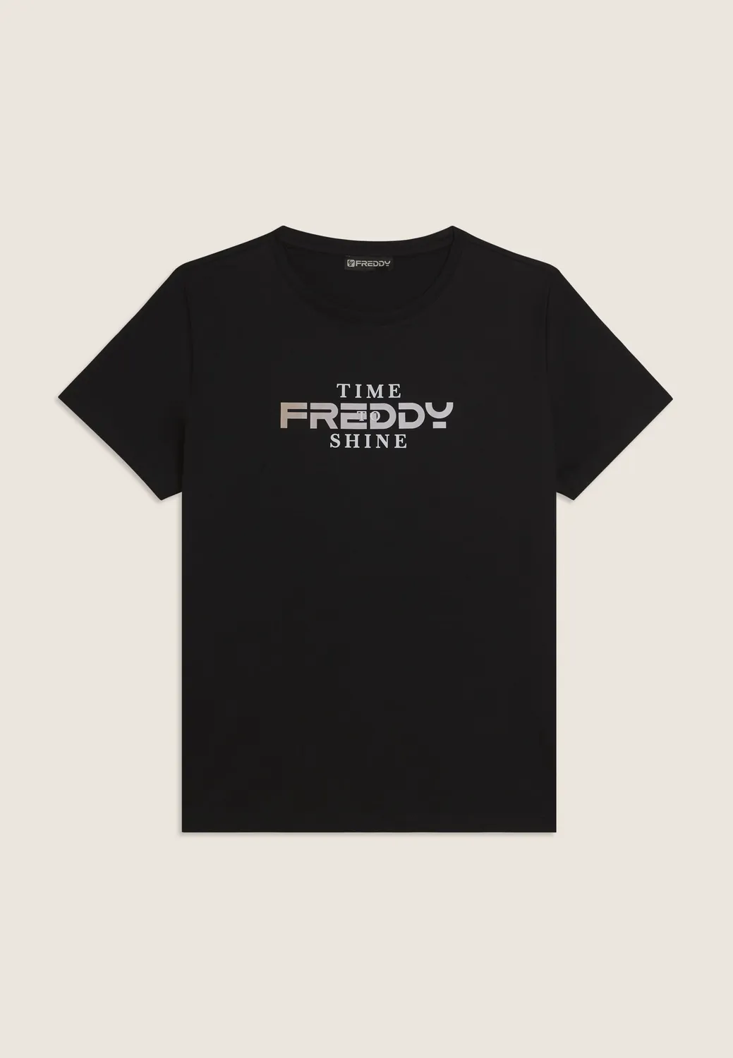Freddy Comfort Fit T-Shirt Schwarz Time Shine