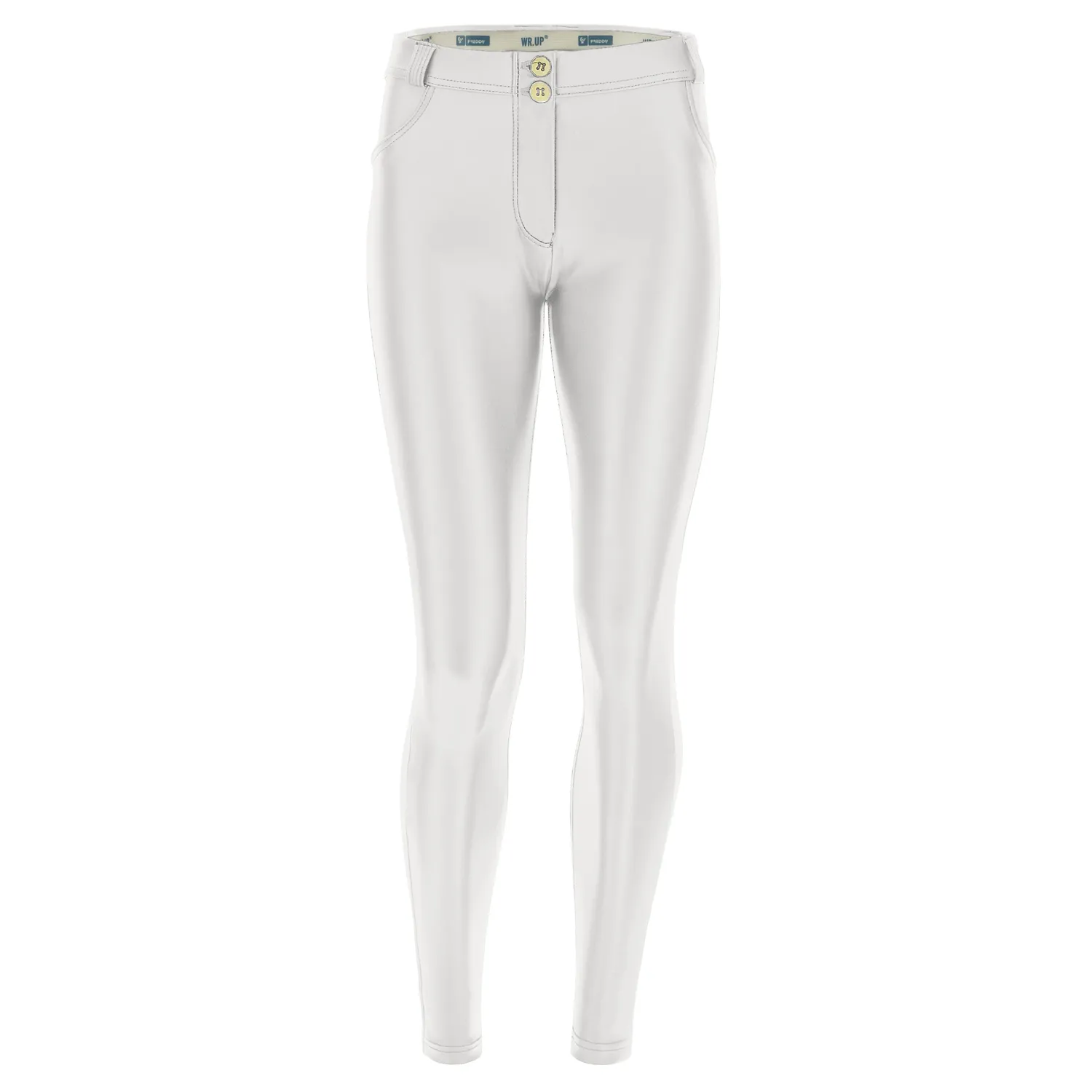 Freddy WR.UP Push-up Hose Schwarz Kunstleder High-Waist