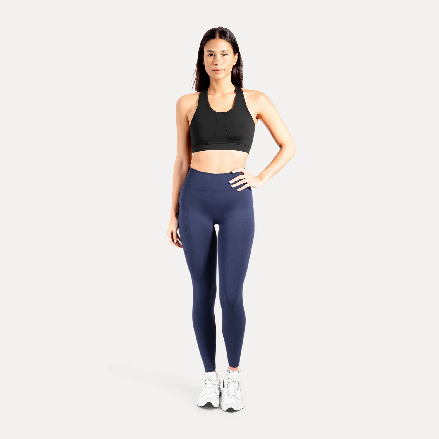 Smilodox Amaze Pro Adrielle Pocket Seamless Leggings Schwarz blickdicht
