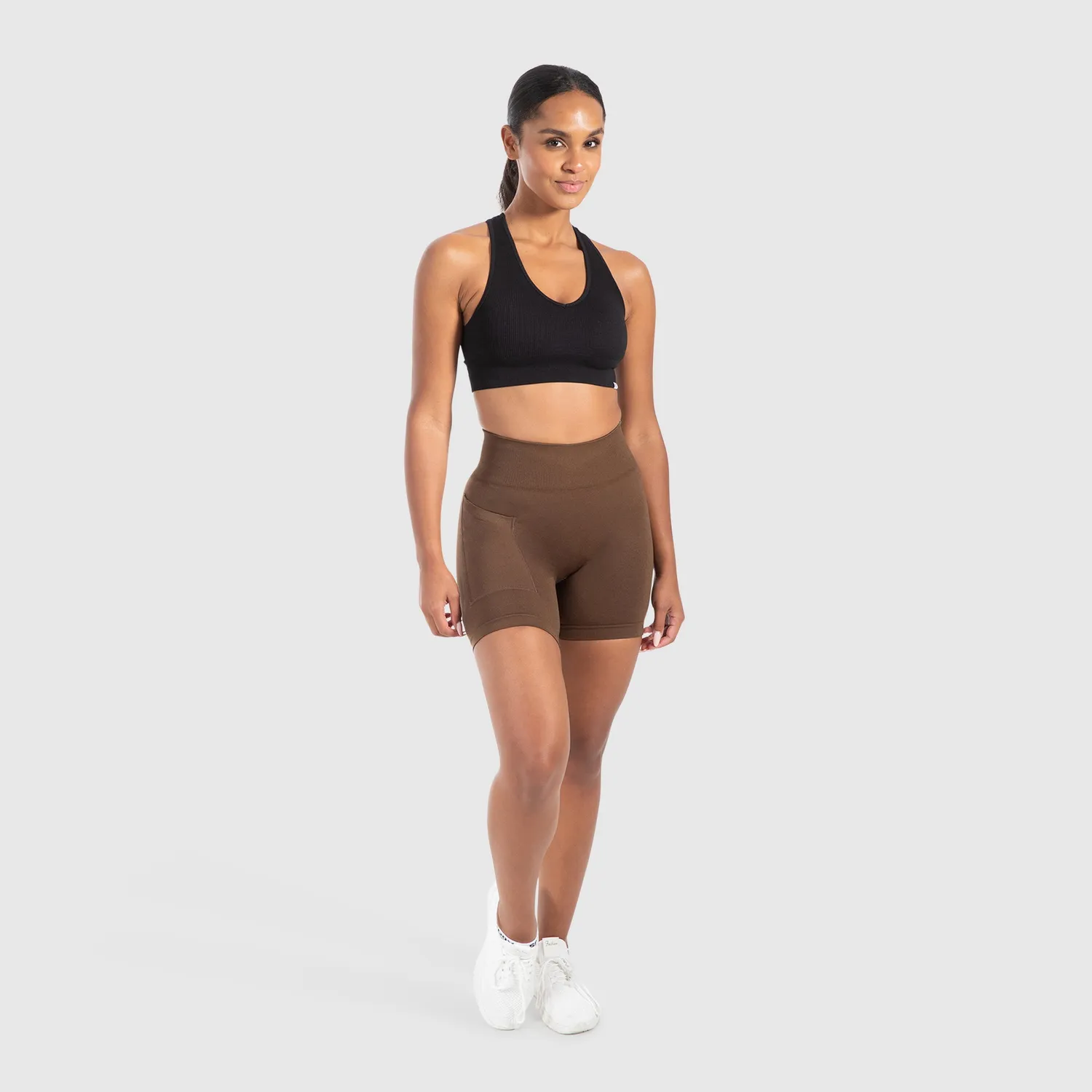 Smilodox Temmy Pocket Seamless Shorts Damen mit Tasche
