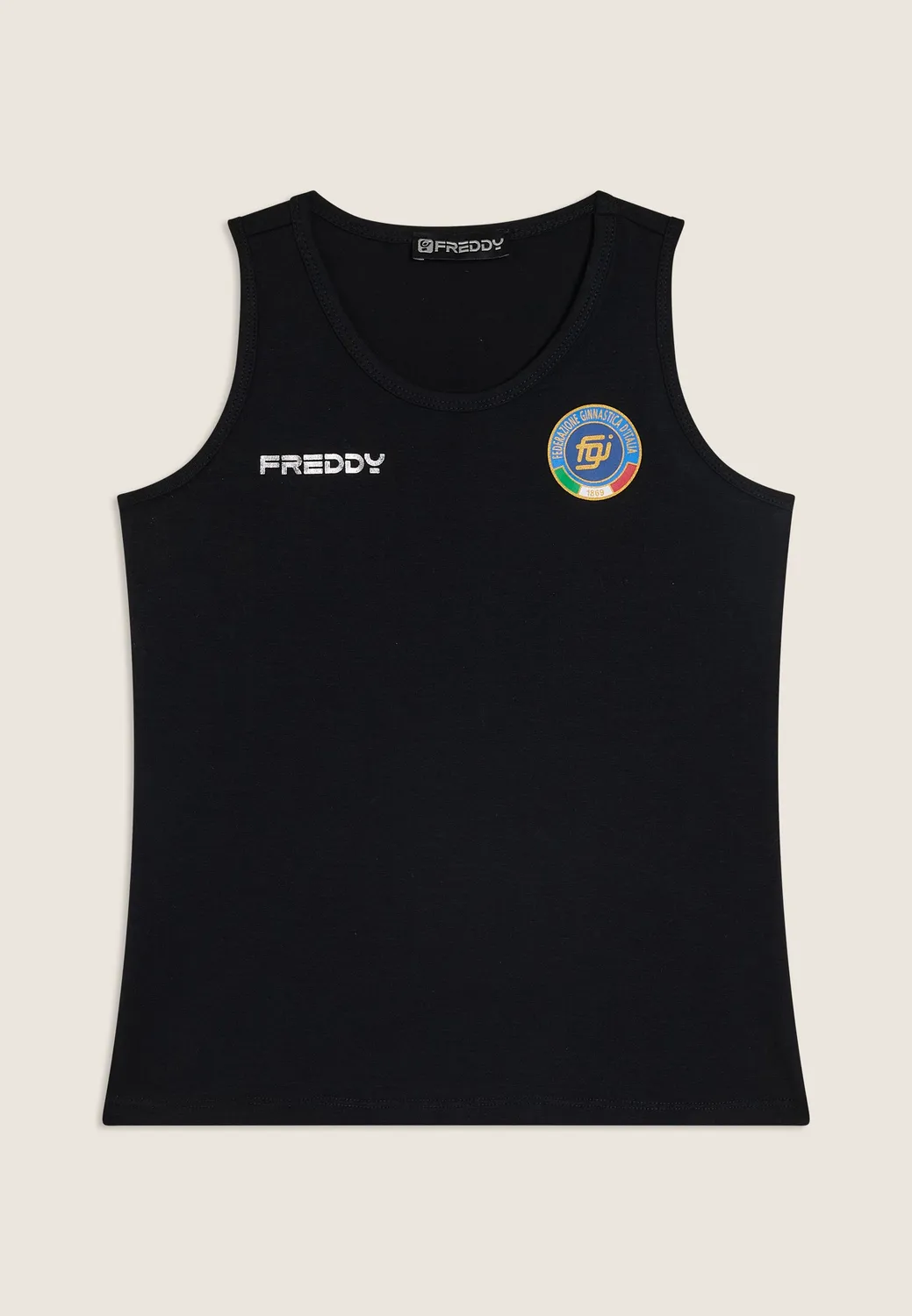 Freddy FGI Canotta Tanktop Kinder Schwarz 10 Jahre
