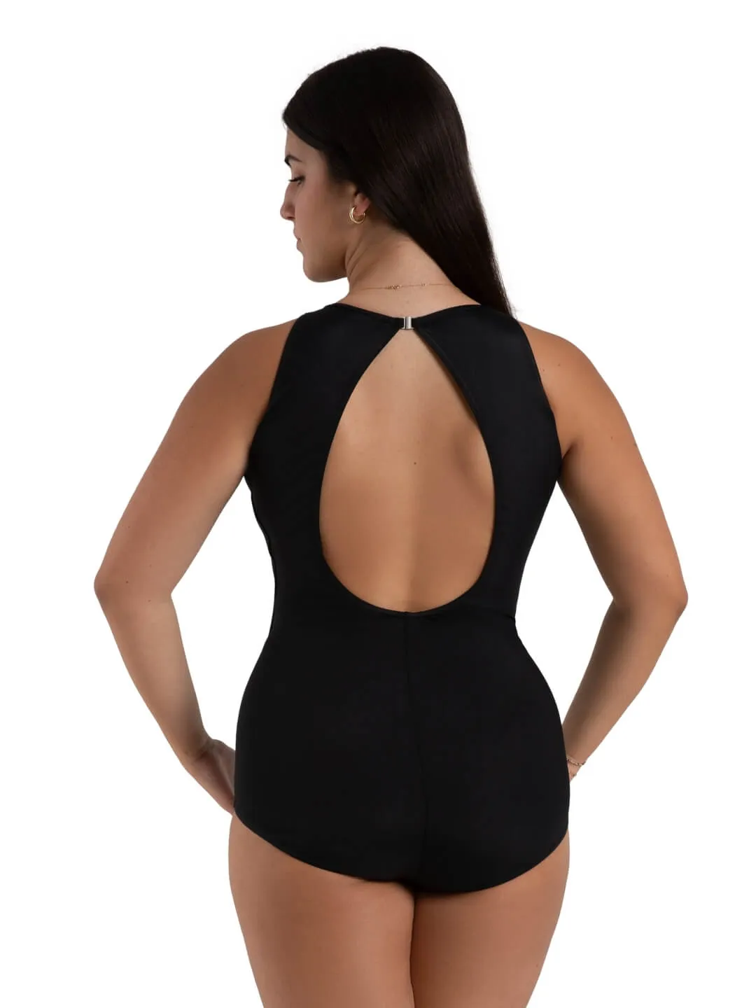 Capezio Curved Rhythm Agusta 12262W Ballettanzug Schwarz hochgeschlossen