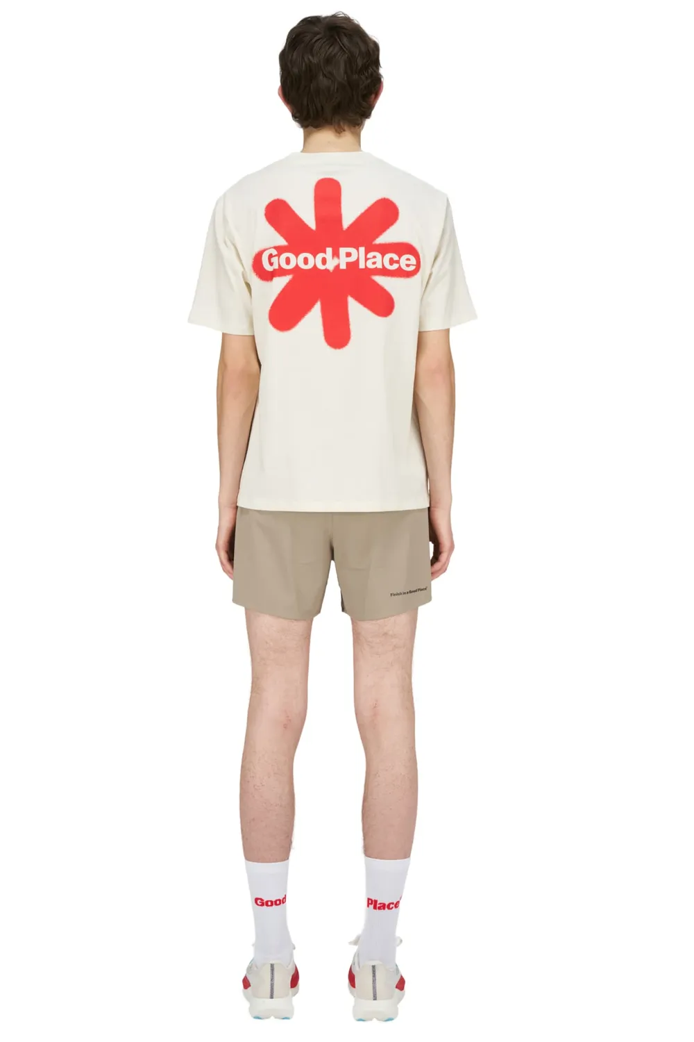 UNNA Sun Tee Laufshirt Vanilla White Herren