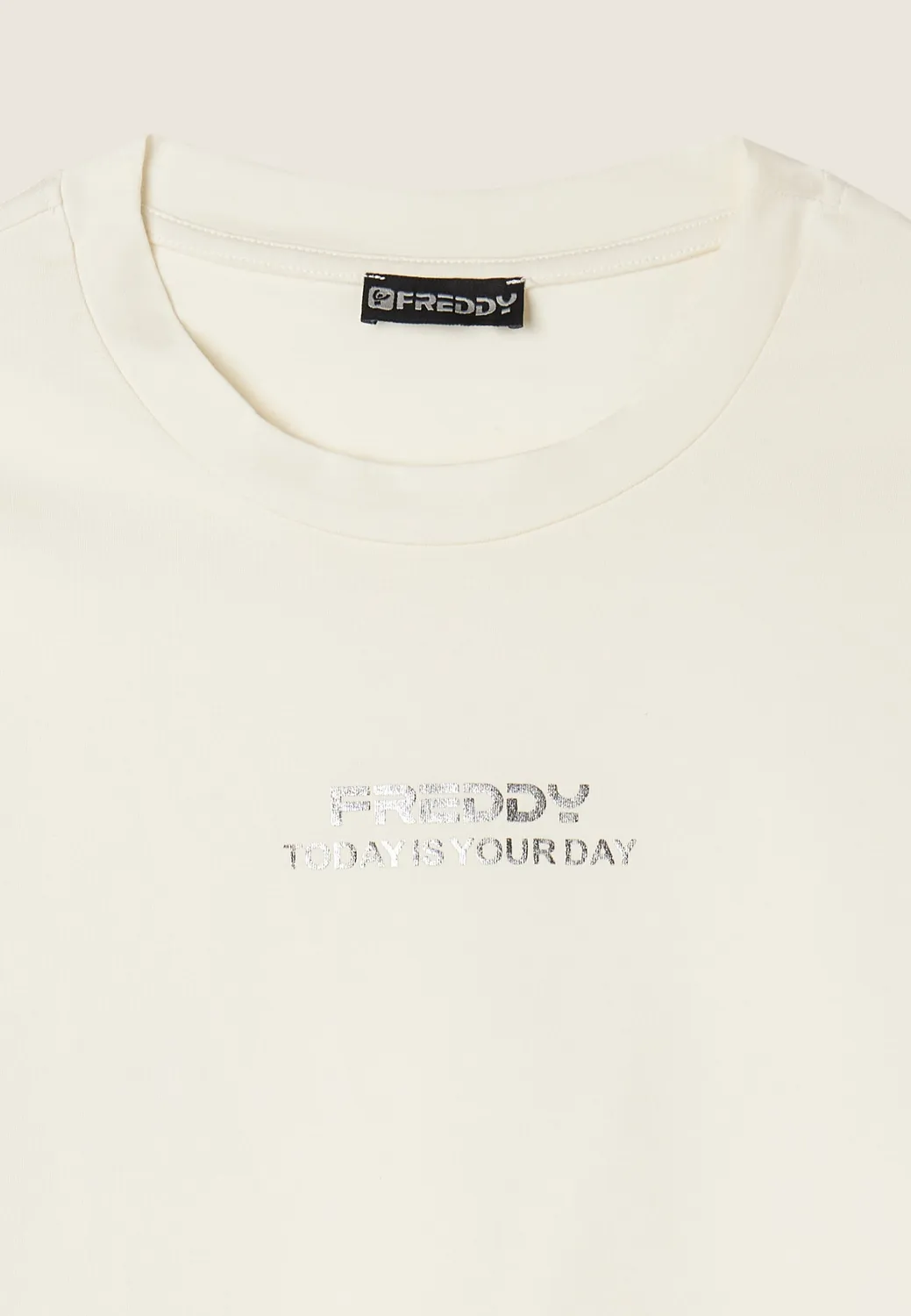 Freddy Cropped T-Shirt anthrazit slim fit