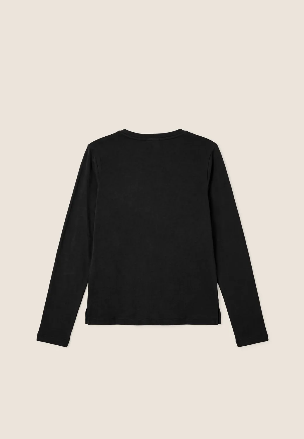 Freddy Modal Langarmshirt Schwarz mit Strass