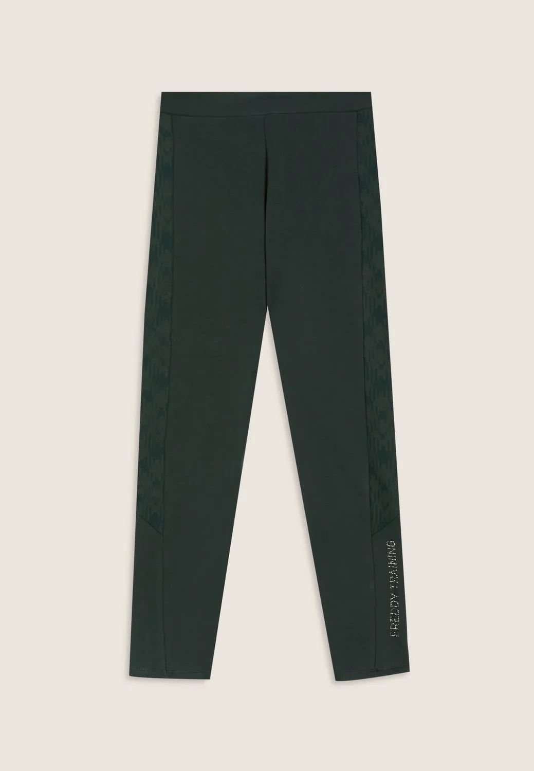 Freddy 7/8 Leggings Black-Phantom Check Baumwolle Garzato