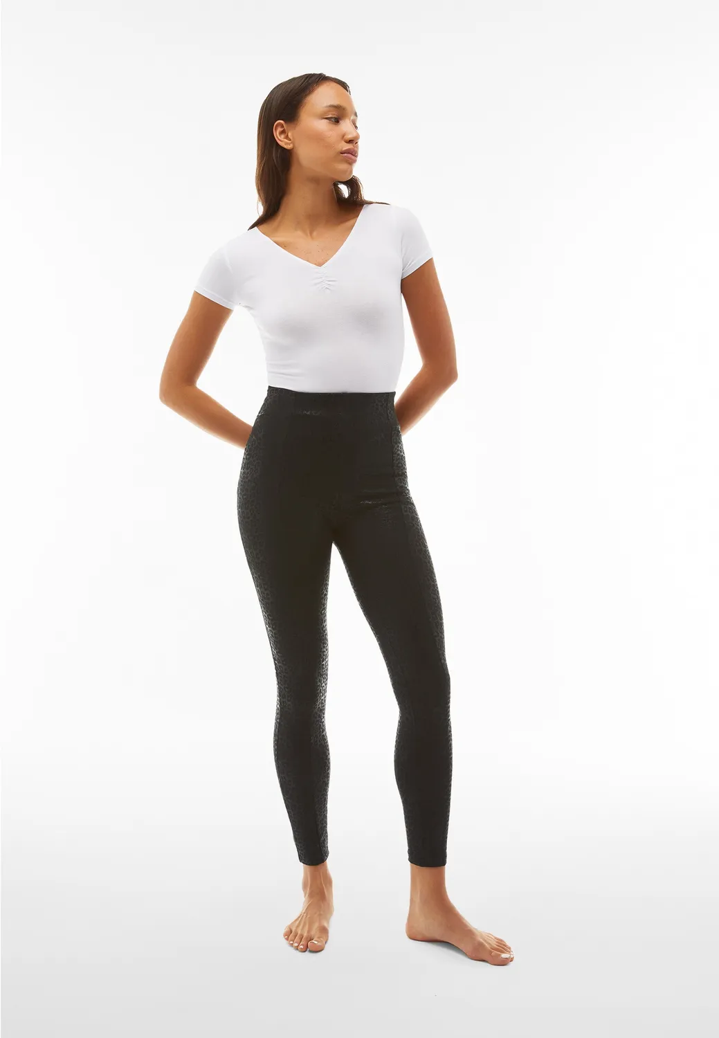 Freddy WR.UP High-Waist Hose Animalier Leggings Coated