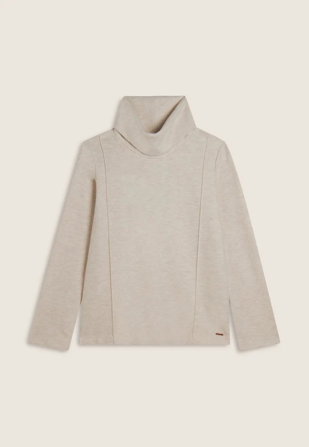 Freddy Damen Sweatshirt Ausgestellt Strick-Optik