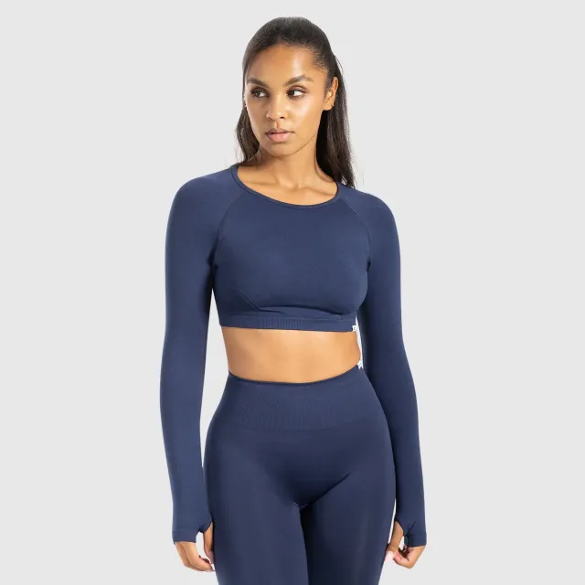 Smilodox Lunara Linnea Longsleeve Schwarz Shaped Fit