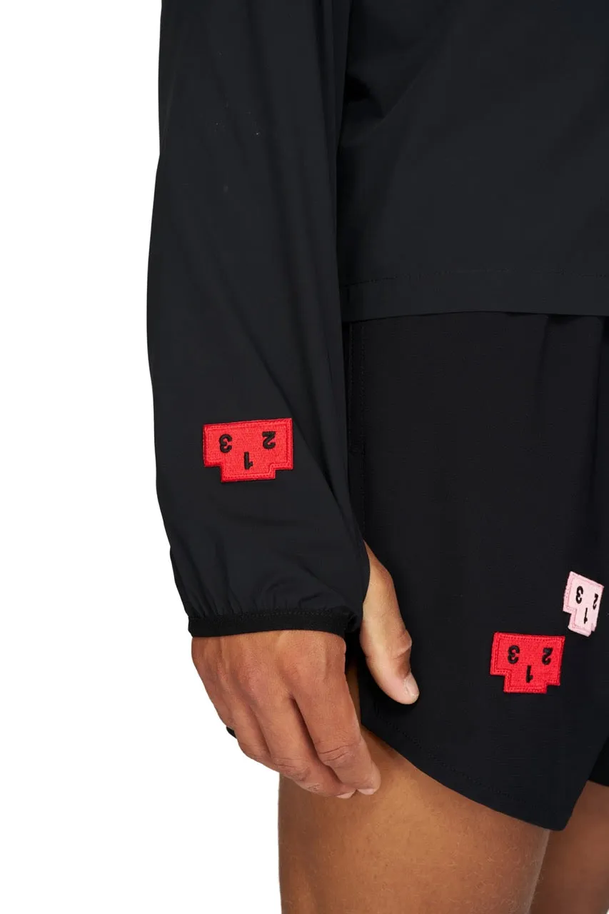 UNNA Run Wild Shirt Overshirt Podium Black Reißverschluss