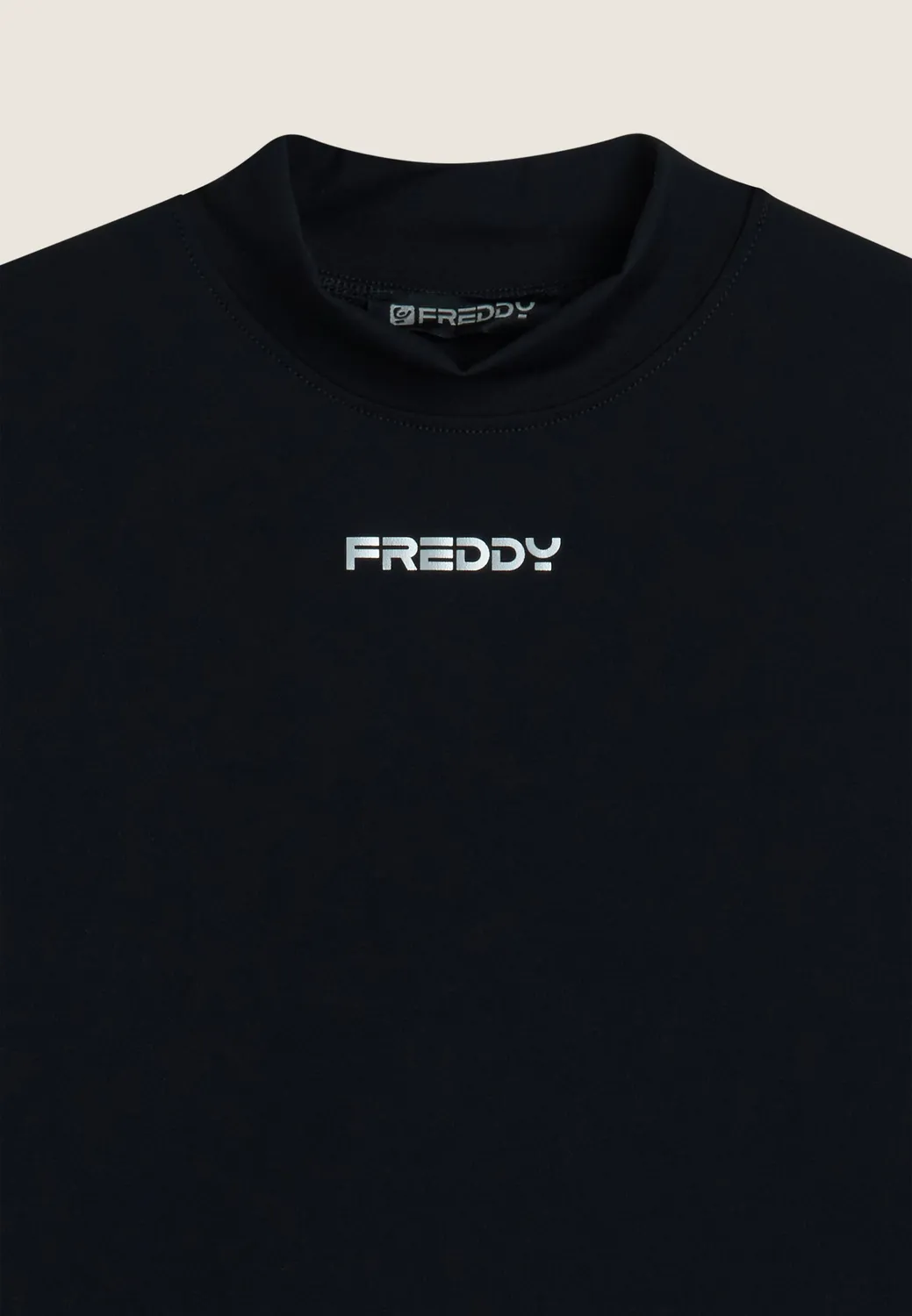 Freddy Damen Rollkragen Shirt Polyamid Rosa slim