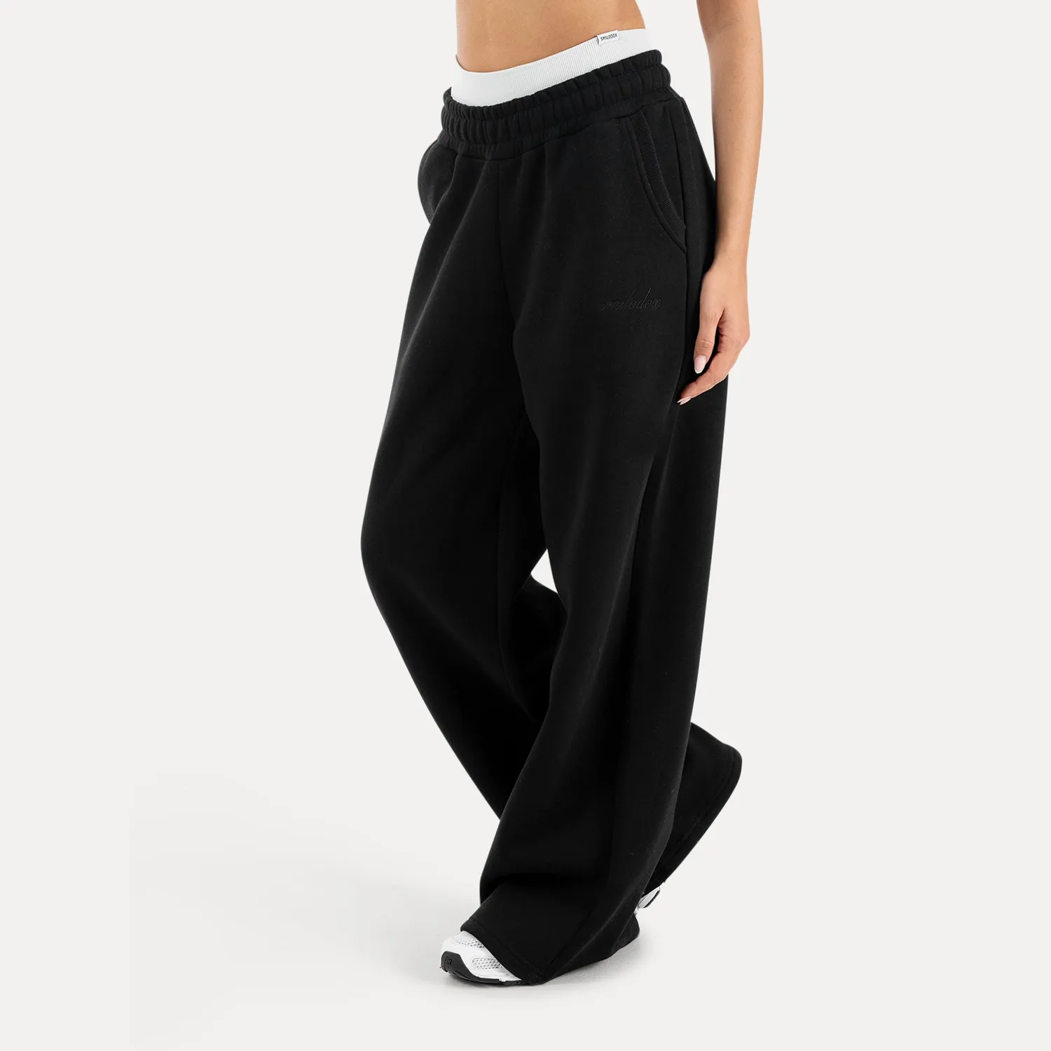 Smilodox Thalea Jogginghose Damen Oversize weites Bein