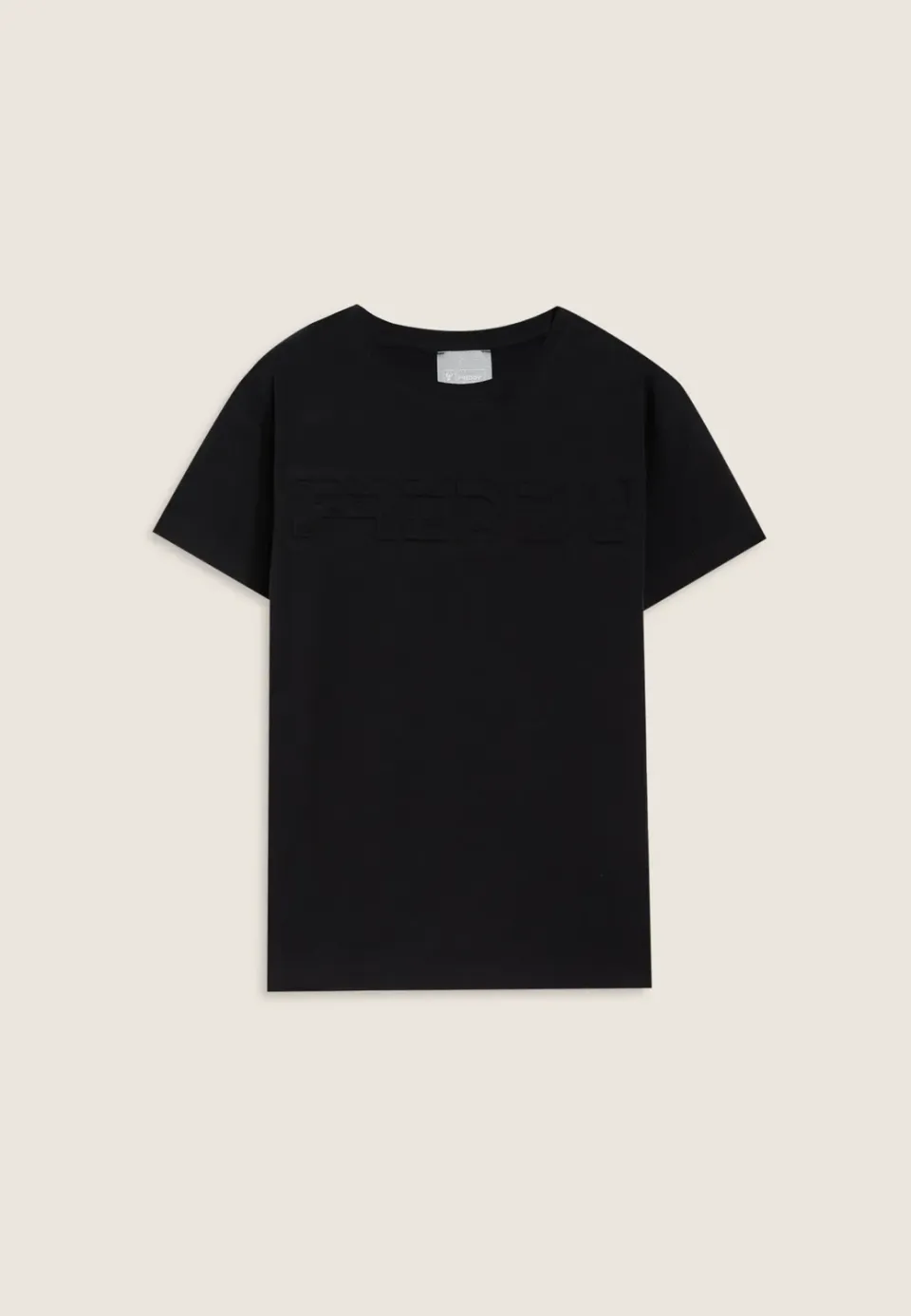 Freddy Maxi-Logo T-Shirt Kinder schwarz Baumwolle