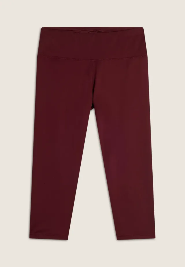 Freddy Corsaro Leggings Damen hohe Taille braun elastisch
