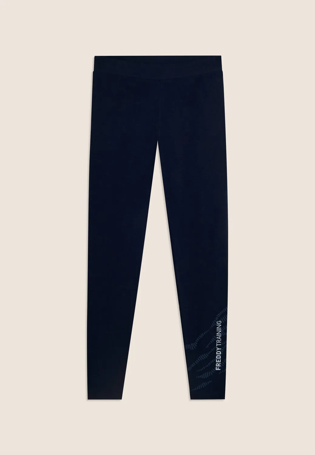 Freddy 7/8 Leggings Baumwolle Schwarz Glitzer-Logo