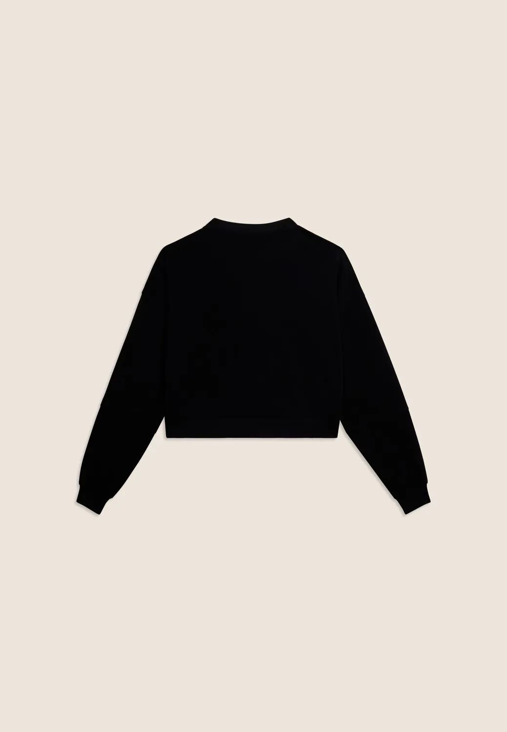 Freddy Flow Cropped Sweatshirt Nero Nieten oversize