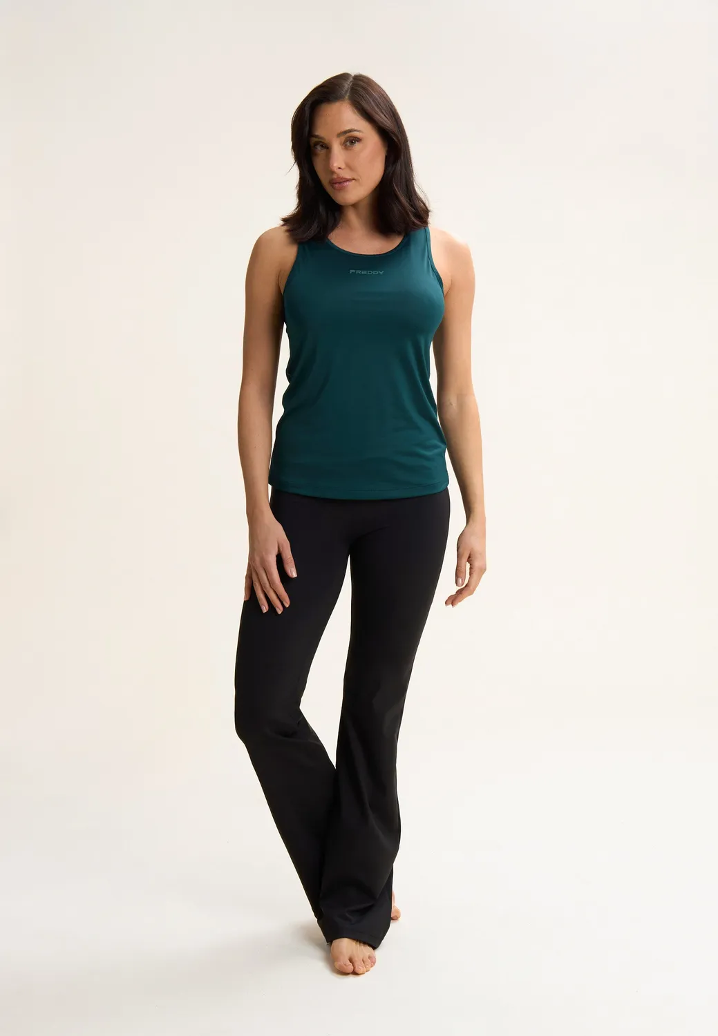 Freddy WR.UP Core Flare Leggings Black hoher Bund blickdicht