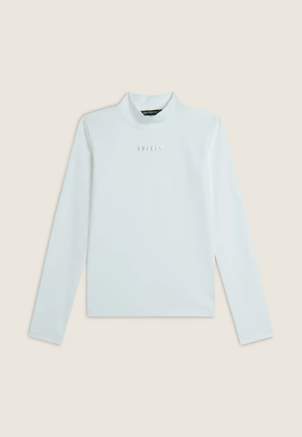 Freddy Damen Rollkragen Shirt Polyamid Rosa slim