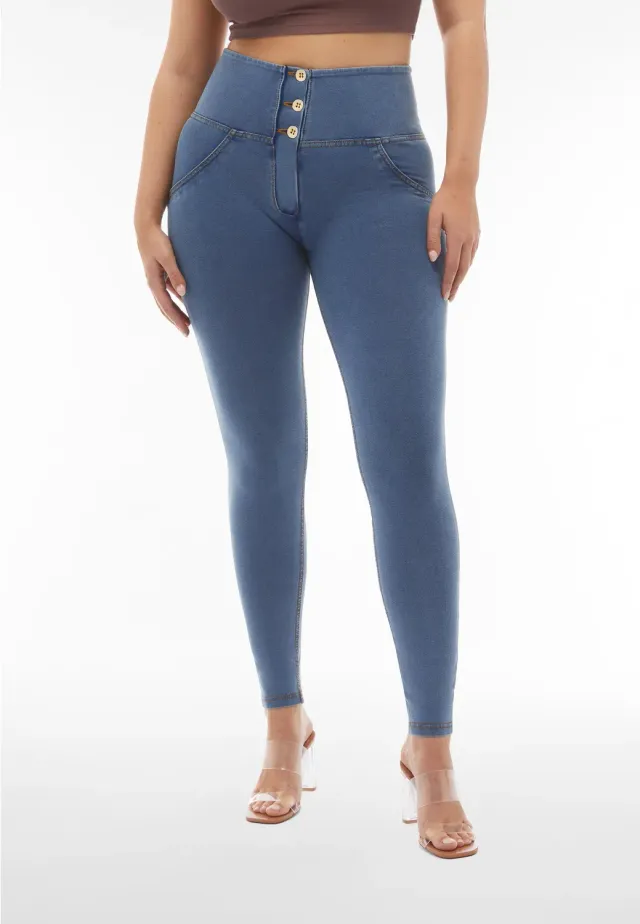 Freddy WR.UP Jeggings dunkelblau hoher Bund