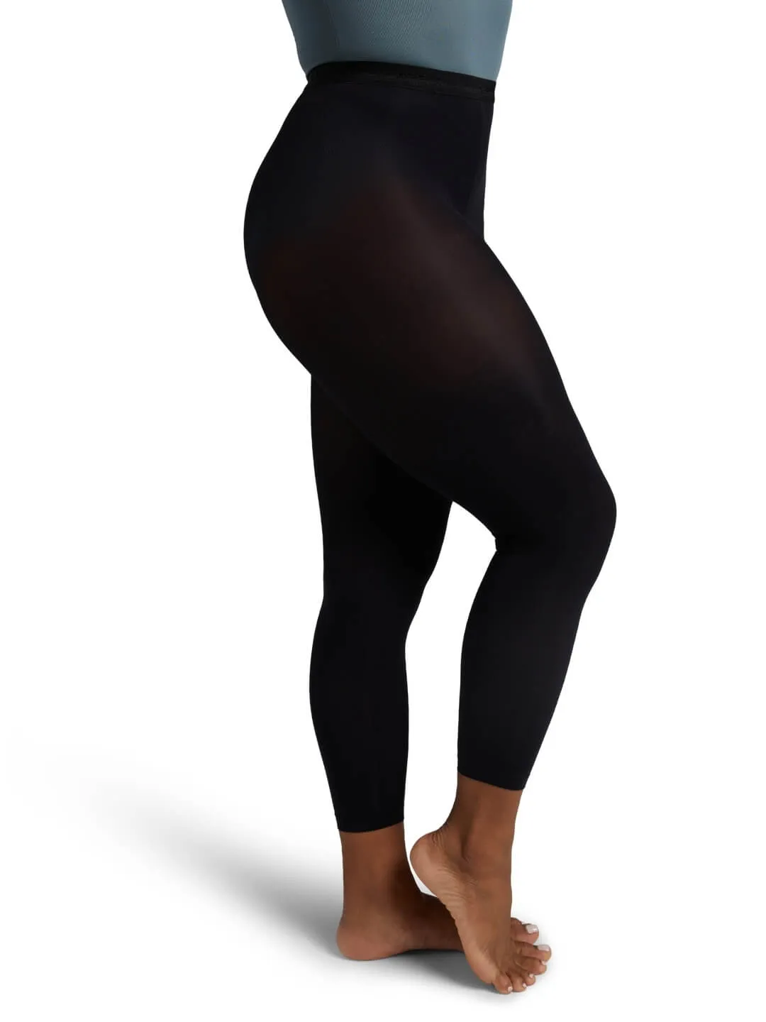 Capezio Ultra Soft 1817 Fußlose Strumpfhose Schwarz matt