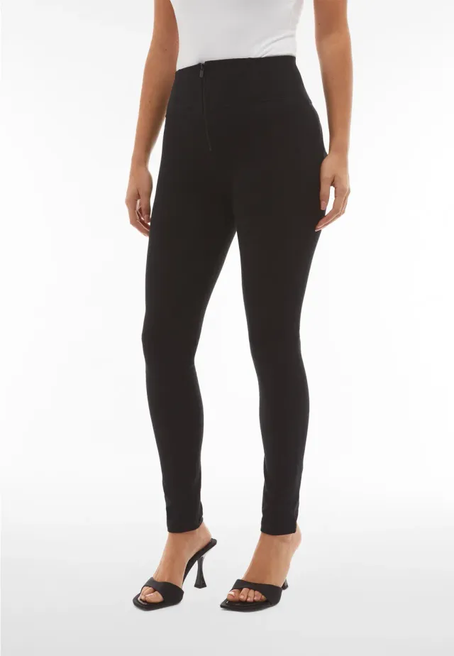Freddy WR.UP Skinny Leggings hohe Taille schwarz Bio-Baumwolle