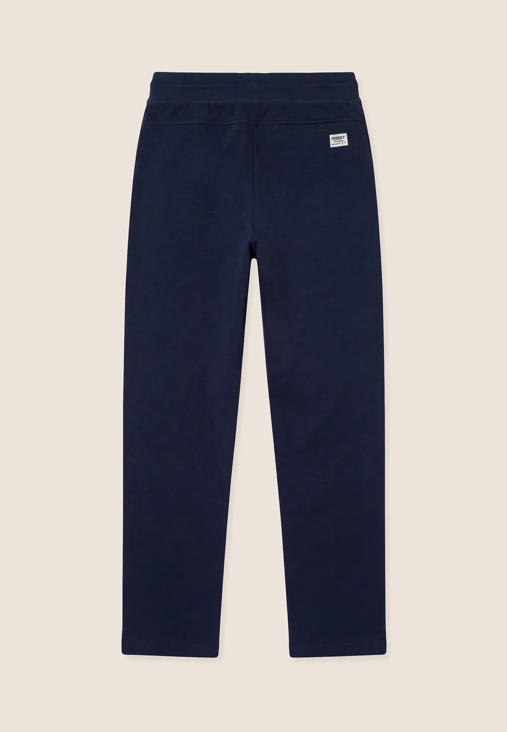 Freddy Herren Sporthose Dress Blue Karo-Einsatz gerade