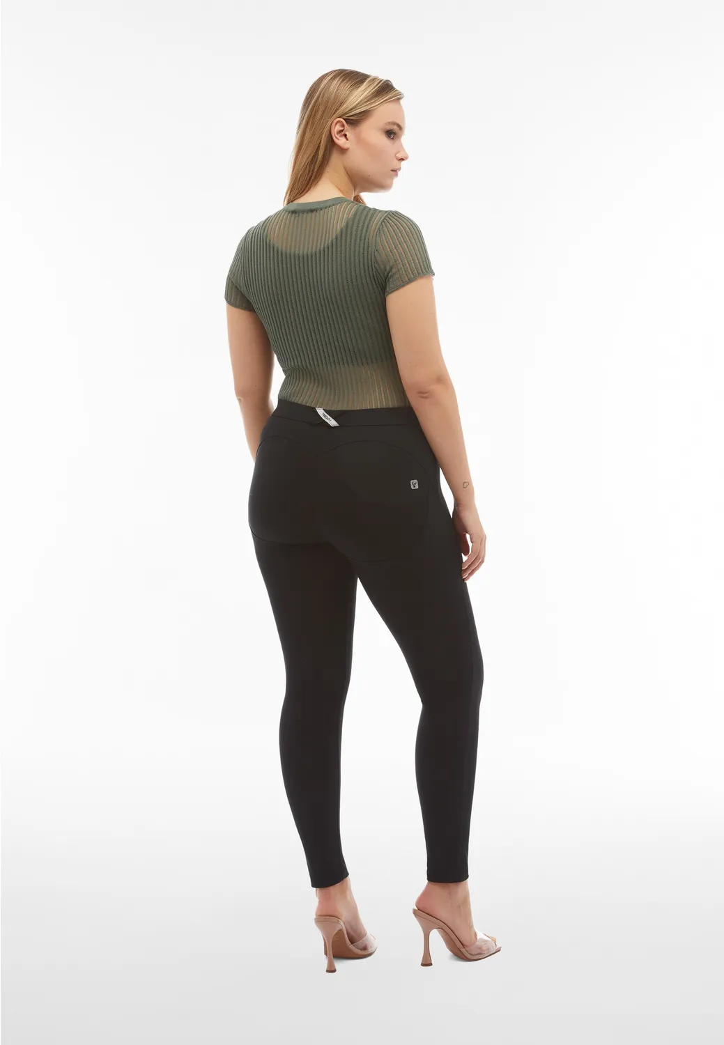 Freddy WR.UP Core Push-Up Leggings Schwarz Bio 7/8