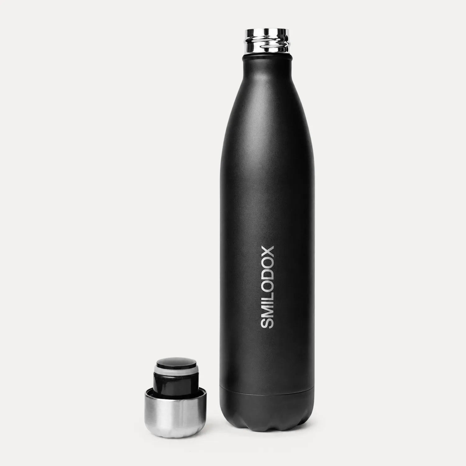 Smilodox Zeyn Sveltis Trinkflasche 750ml Edelstahl schwarz